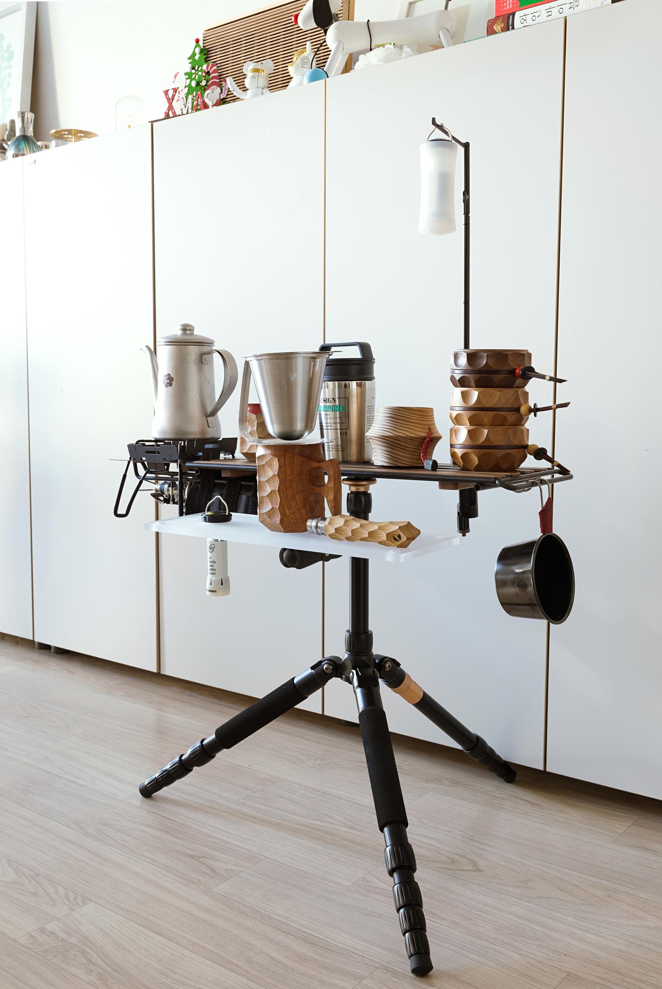 Cozy kitchen corner with stove and utensils